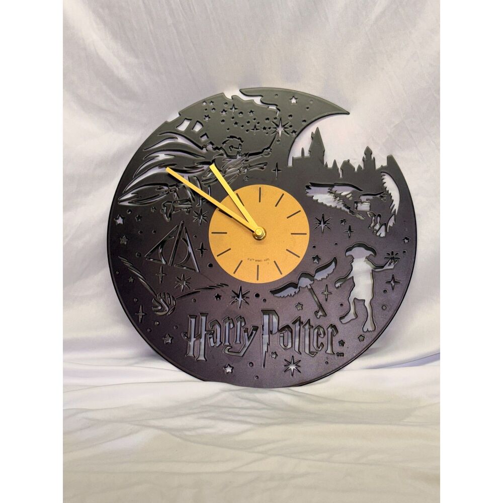 Harry Potter Metal Wall Clock Magic Night Hogwarts Decor